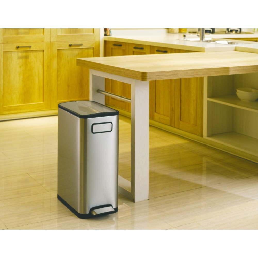 Productafbeelding nr. 10: Pedaalemmer EKO Ecofly, 2x20 liter, mat roestvrij staal