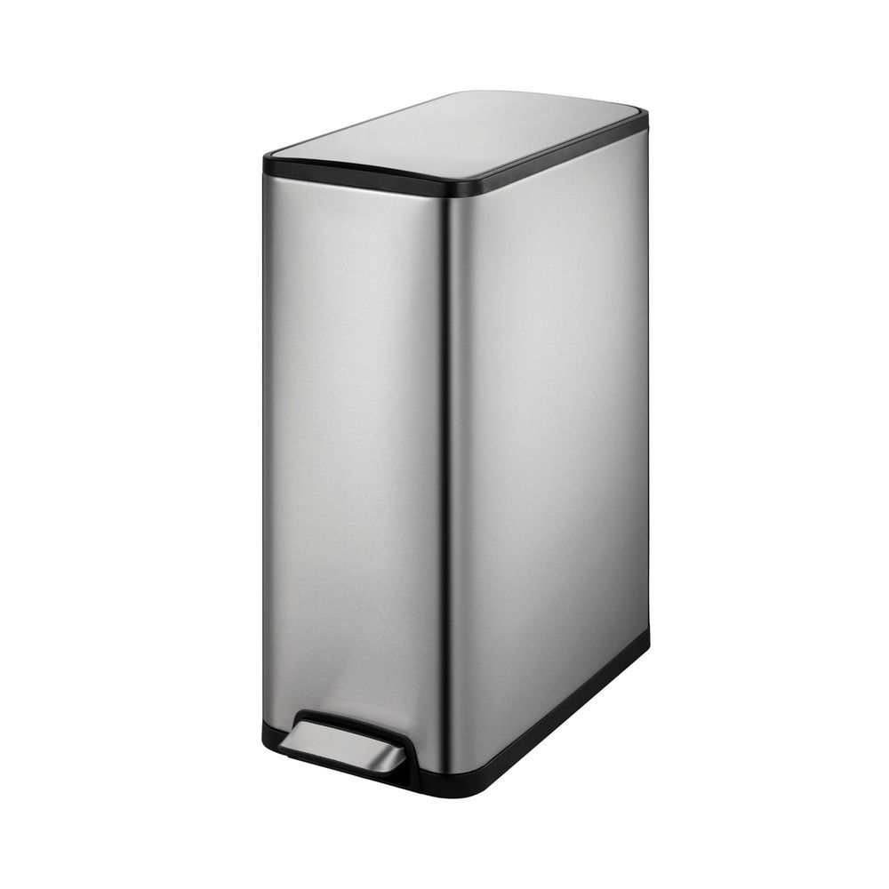 Product afbeelding: Pedaalemmer EKO Ecoslim, 45 liter, mat roestvrij staal