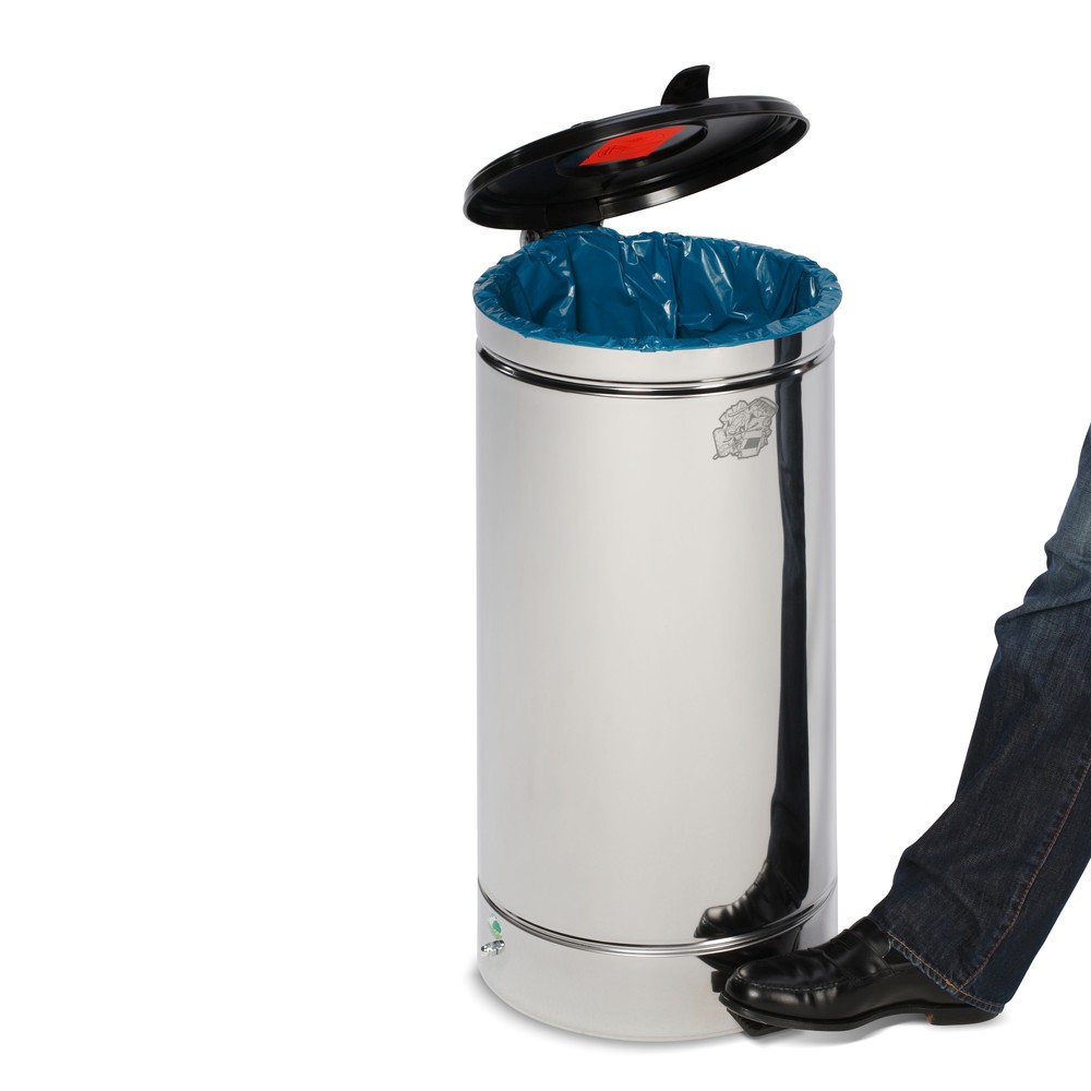 Productafbeelding nr. 2: Pedaalemmer  Euro-Pedal, 60 liter, body rood, deksel rood