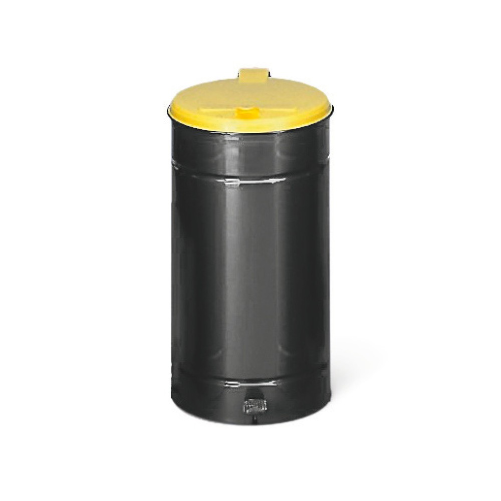 Productafbeelding nr. 1: Pedaalemmer  Euro-Pedal, 60 liter, body antraciet, deksel geel