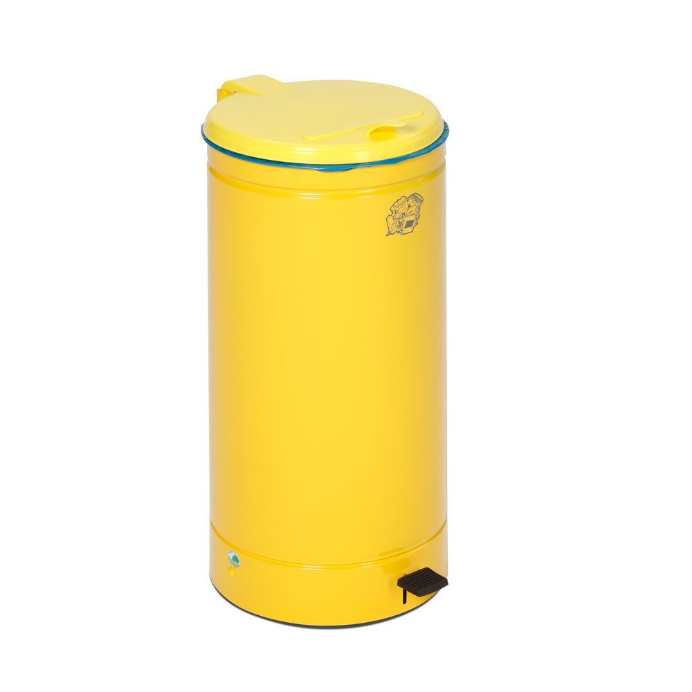 Productafbeelding nr. 2: Pedaalemmer  Euro-Pedal, 60 liter, body geel, deksel geel