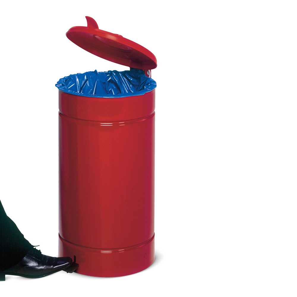 Productafbeelding nr. 1: Pedaalemmer  Euro-Pedal, 60 liter, body rood, deksel rood