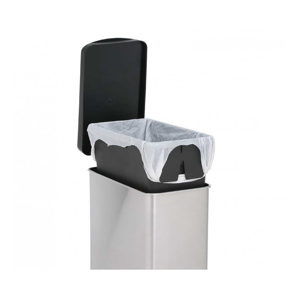 Productafbeelding nr. 4: Pedaalemmer SIMPLEHUMAN Butterfly, 10 liter, mat roestvrij staal, zwart