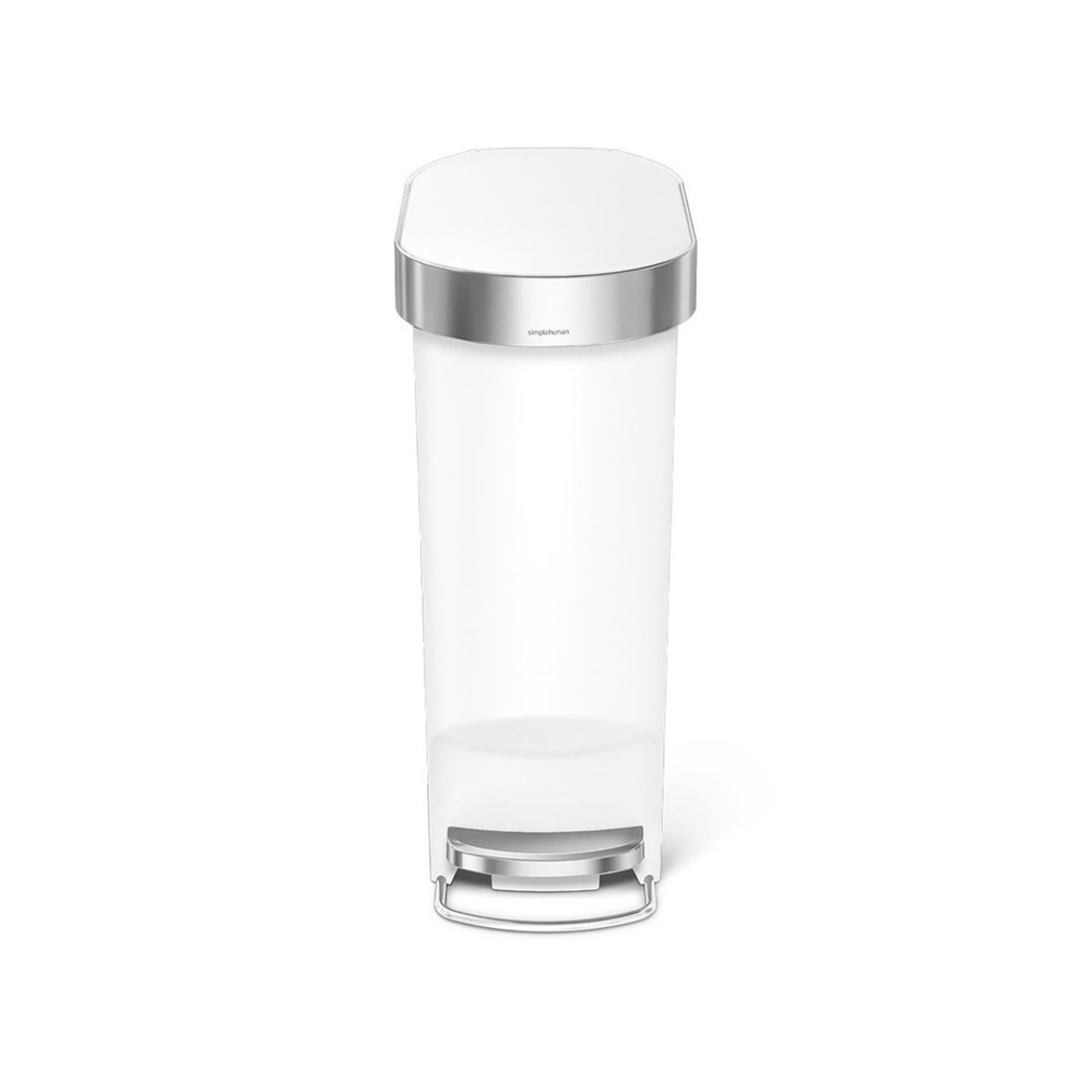 Productafbeelding nr. 2: Pedaalemmer SIMPLEHUMAN Slim, 40 liter, wit