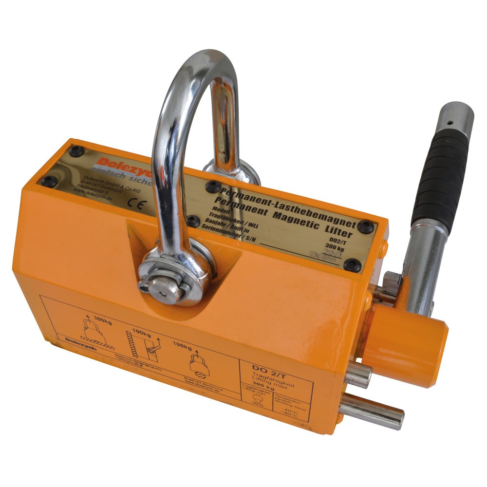 Product afbeelding: Permanent-hefmagneet Dolezych Do 2 T100, draagvermogen vlak materiaal 100 kg, draagvermogen rond materiaal 30 kg