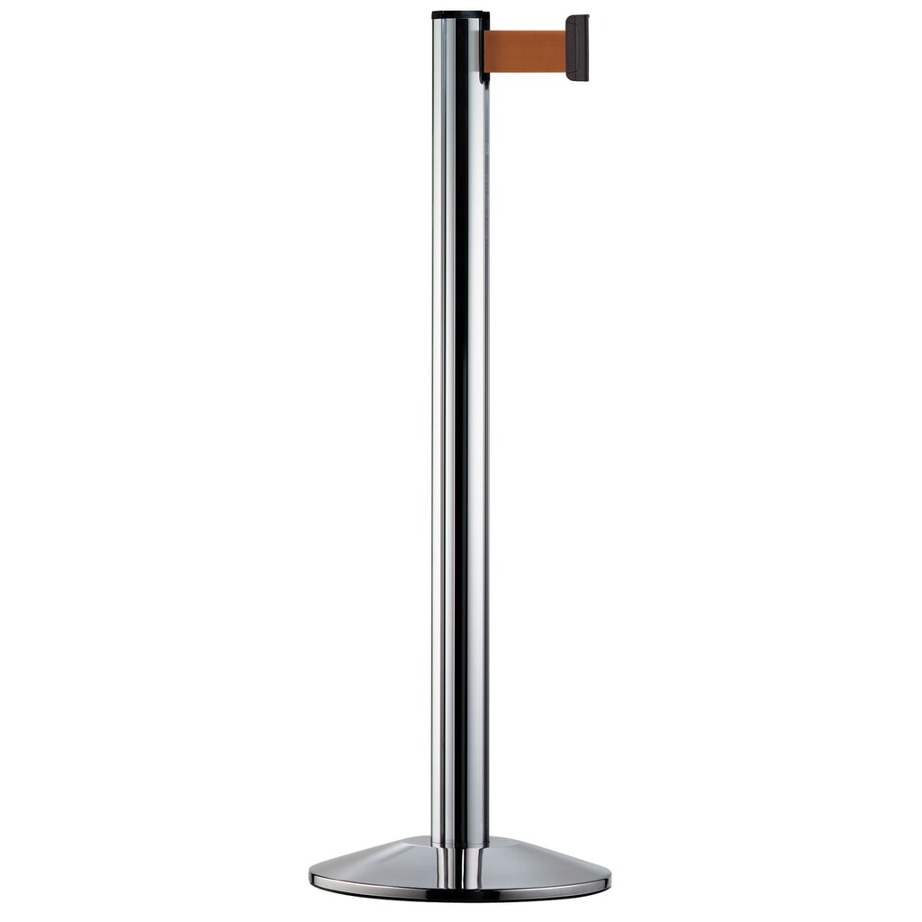 Personengeleidingssysteem Classic, staander verchroomd, bruin Product afbeelding: Personengeleidingssysteem Classic, staander verchroomd, bruin