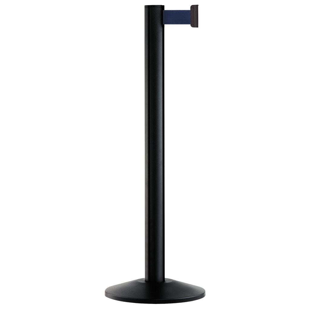Product afbeelding: Personengeleidingssysteem Extend, staander zwart, donkerblauw