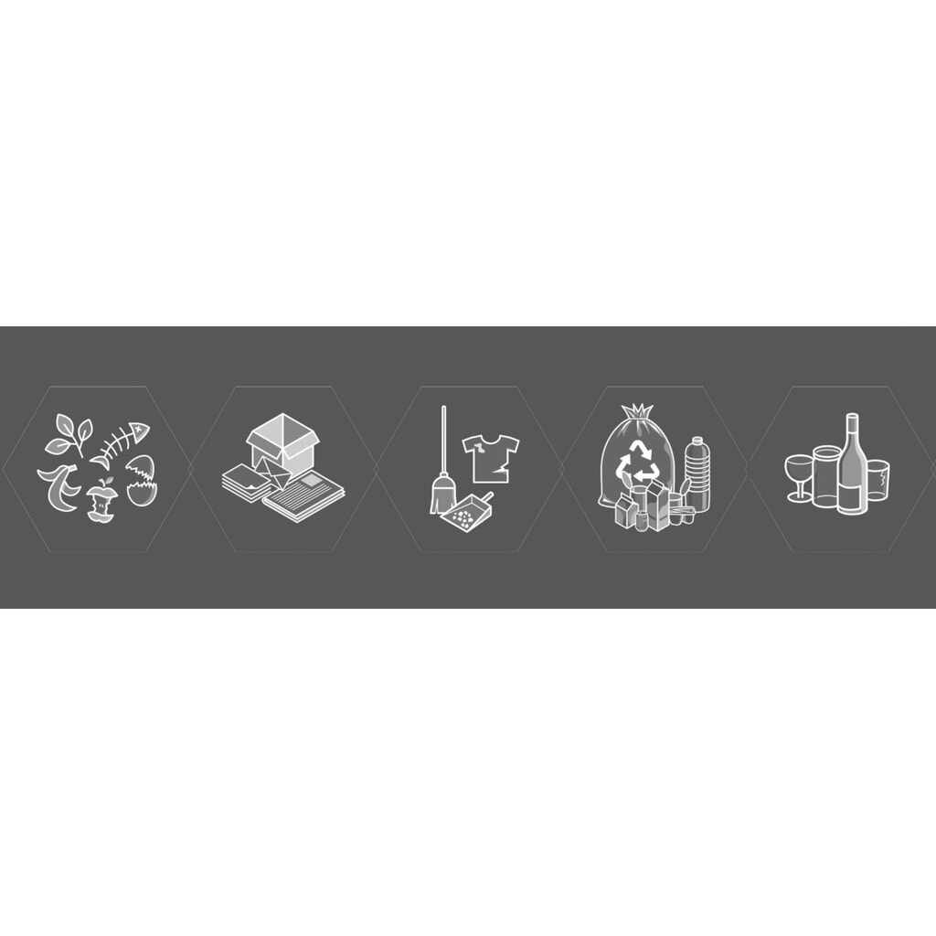 Product afbeelding: Pictogrammenset stumpf® Sixco = 5 motieven, zilverkleurige opdruk