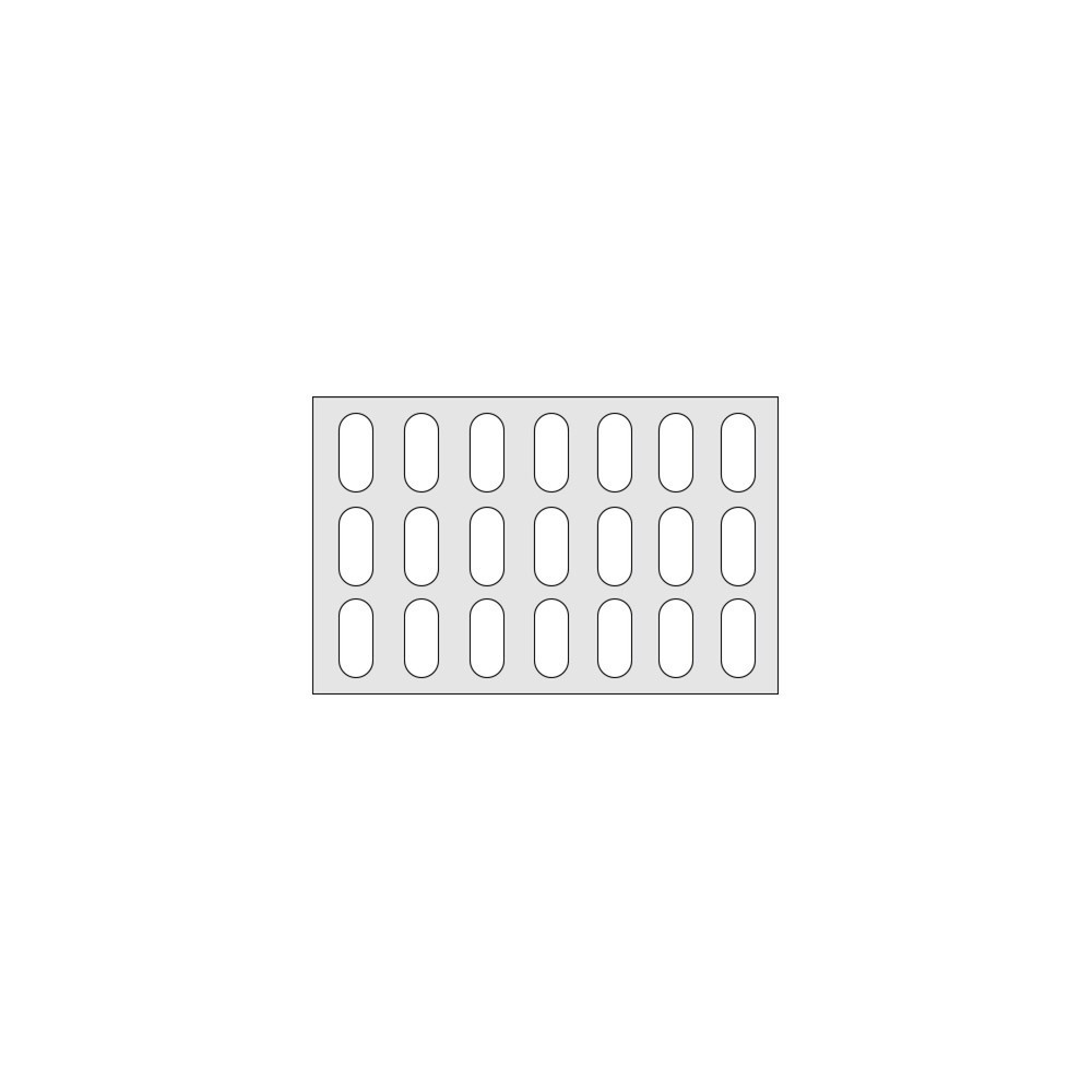 Product afbeelding: Plank voor aluminium plank, kunststof rooster, BxD 750 x 480 mm