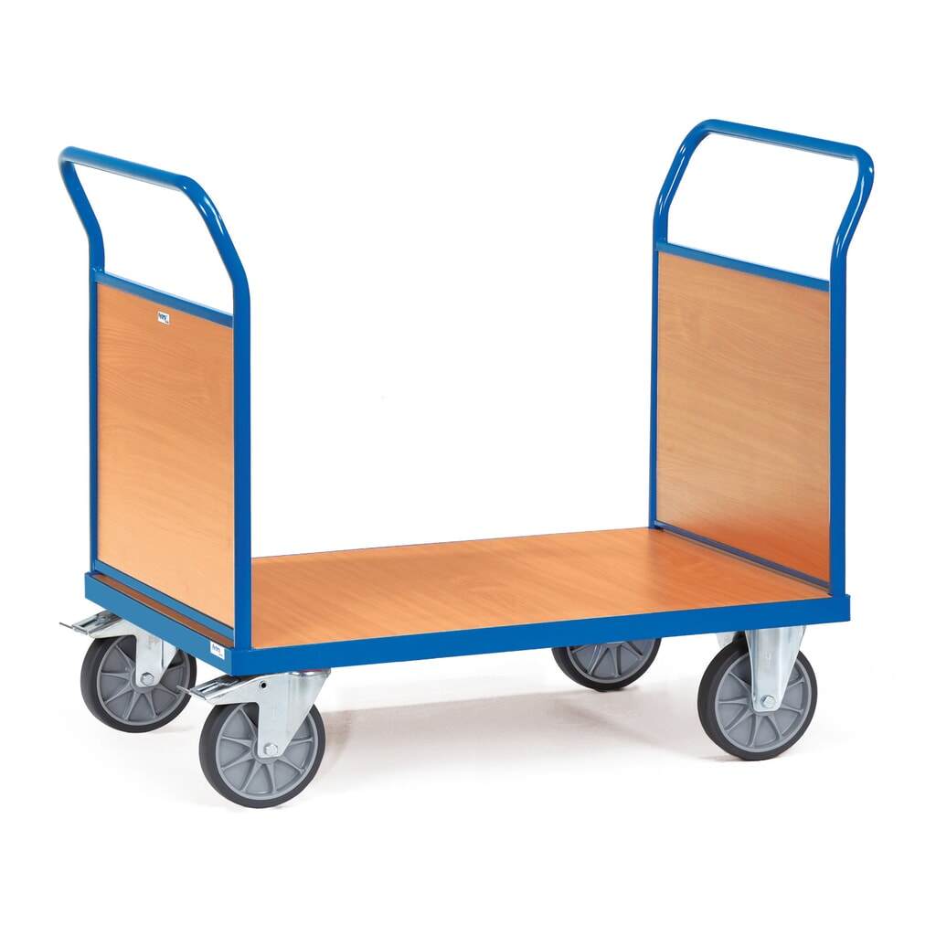 Product afbeelding: Plateauwagen Ameise®, 2-zijdige houten wanden, laadvlak bxd 700 x 1.000 mm