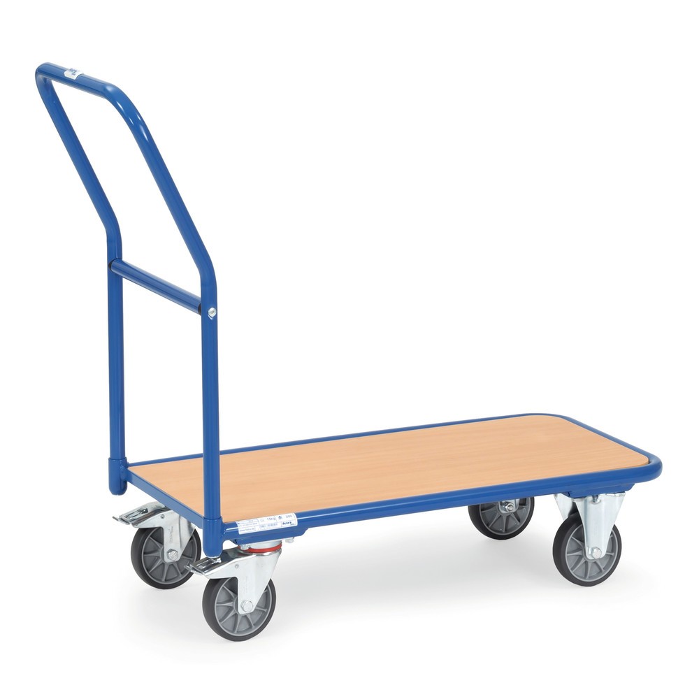 Product afbeelding: Plateauwagen fetra® met houten laadvlak bxd 450 x 850 mm, draagvermogen 250 kg