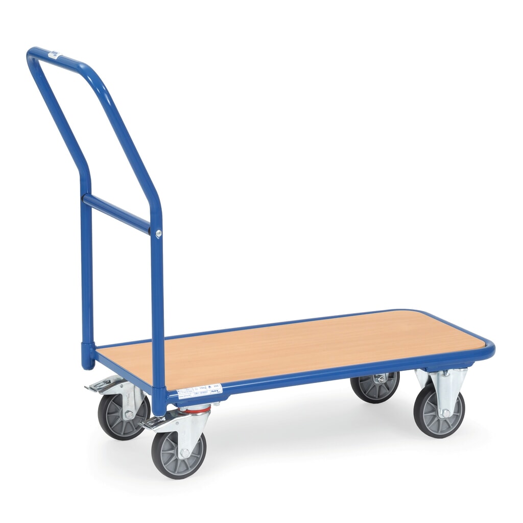 Plateauwagen fetra® met houten laadvlak bxd 450 x 850 mm, draagvermogen 250 kg Product afbeelding: Plateauwagen fetra® met houten laadvlak bxd 450 x 850 mm, draagvermogen 250 kg