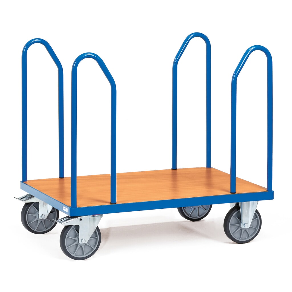 Plateauwagen fetra® met zijbeugels, laadvlak bxd 500 x 850 mm Product afbeelding: Plateauwagen fetra® met zijbeugels, laadvlak bxd 500 x 850 mm
