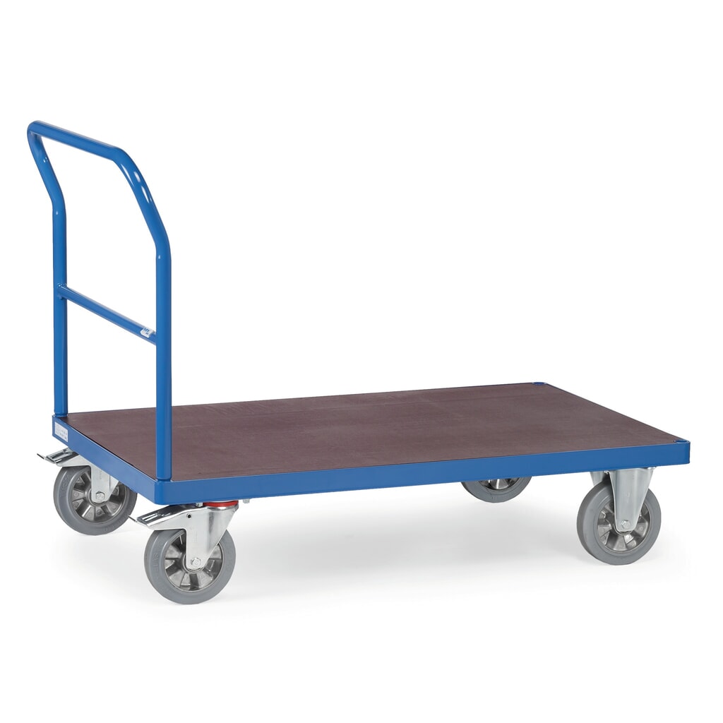 Product afbeelding: Plateauwagen fetra® voor zware lasten, met duwbeugel, laadvlak bxd 700 x 1.000 mm