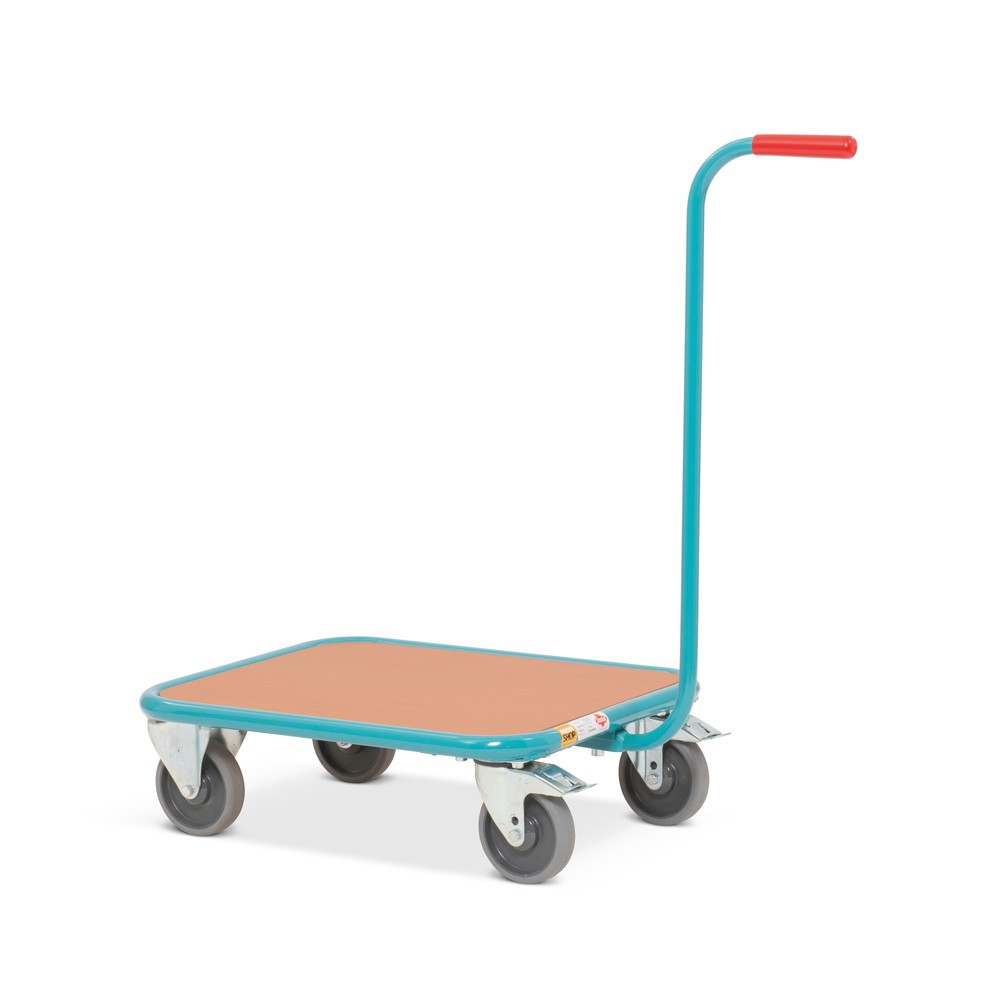 Productafbeelding nr. 2: Plateauwagen met dissel Ameise®, houten platform BxD 500 x 605 mm