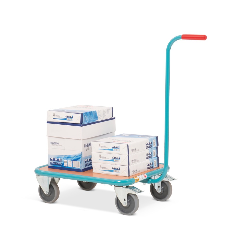 Productafbeelding nr. 9: Plateauwagen met dissel Ameise®, houten platform BxD 500 x 605 mm
