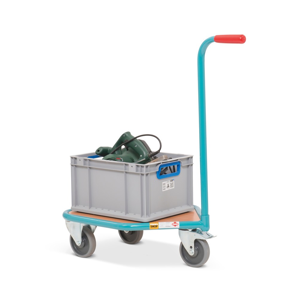 Productafbeelding nr. 4: Plateauwagen met dissel Ameise®, houten platform BxD 450 x 450 mm