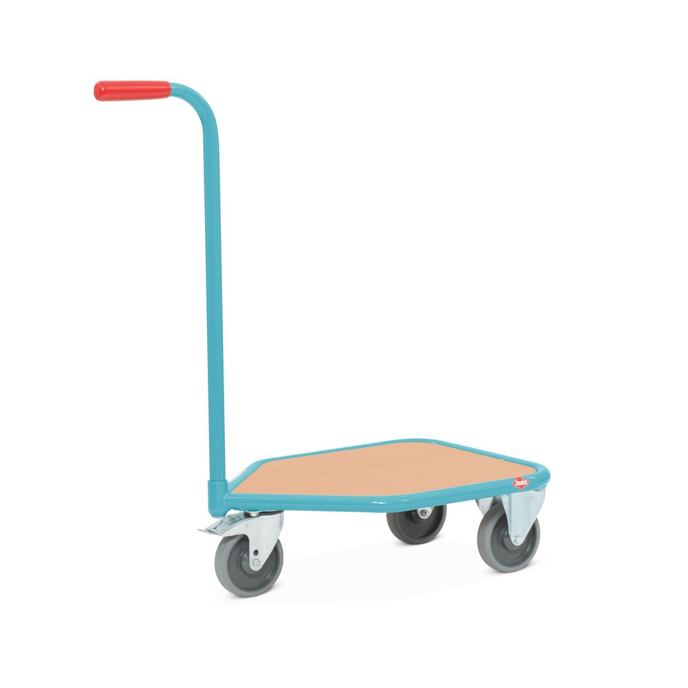 Product afbeelding: Plateauwagen met dissel Ameise®, houten platform BxD 450 x 450 mm