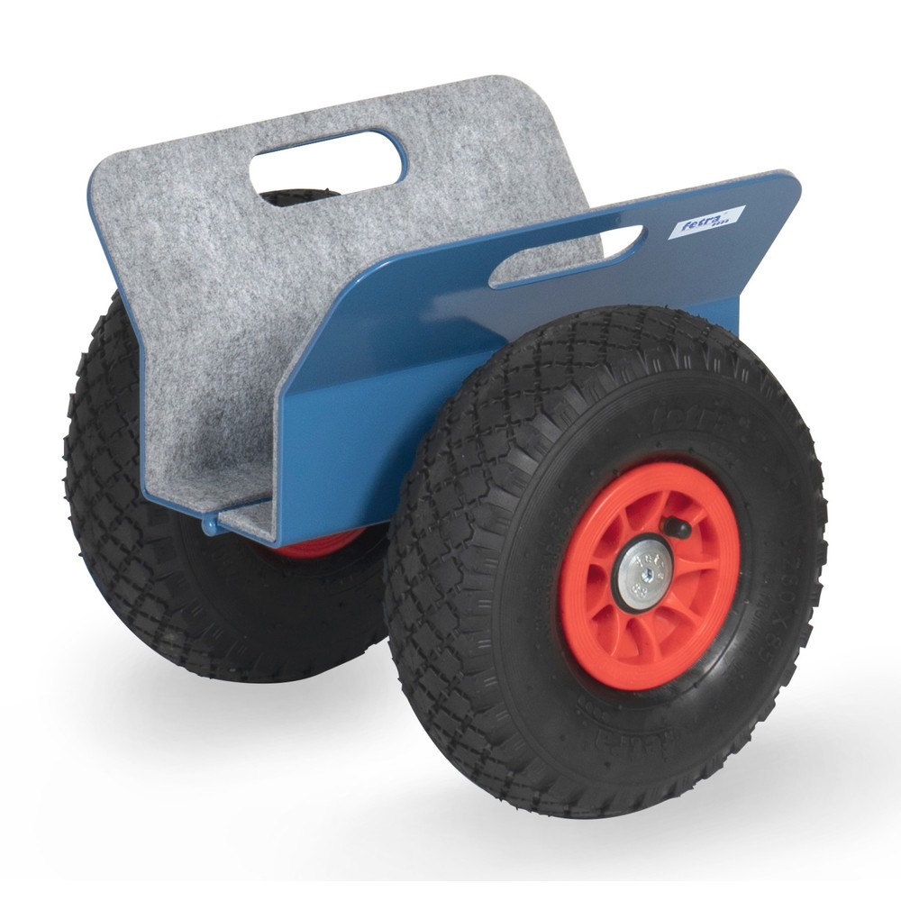 Product afbeelding: Platenroller fetra® met klembekken, draagvermogen 250 kg, klembreedte 30-95 mm, luchtbanden