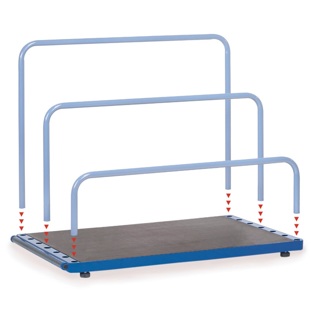 Platenstandaard fetra®, zonder beugel, draagvermogen 1.200 kg, laadvlak bxd 1.200 x 800 mm Productafbeelding nr. 3: Platenstandaard fetra®, zonder beugel, draagvermogen 1.200 kg, laadvlak bxd 1.200 x 800 mm