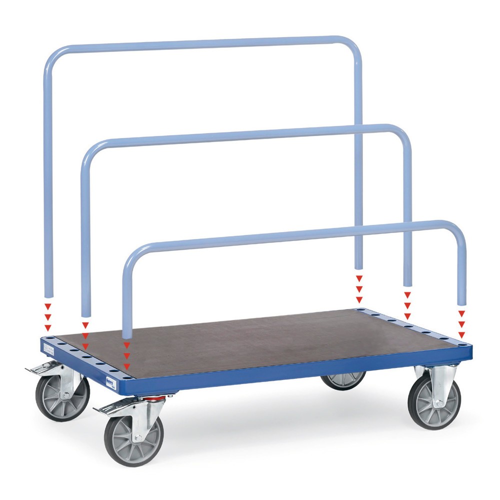 Product afbeelding: Platenwagen fetra®, zonder beugel, laadvlak bxd 1.200 x 800 mm, draagvermogen 750 kg