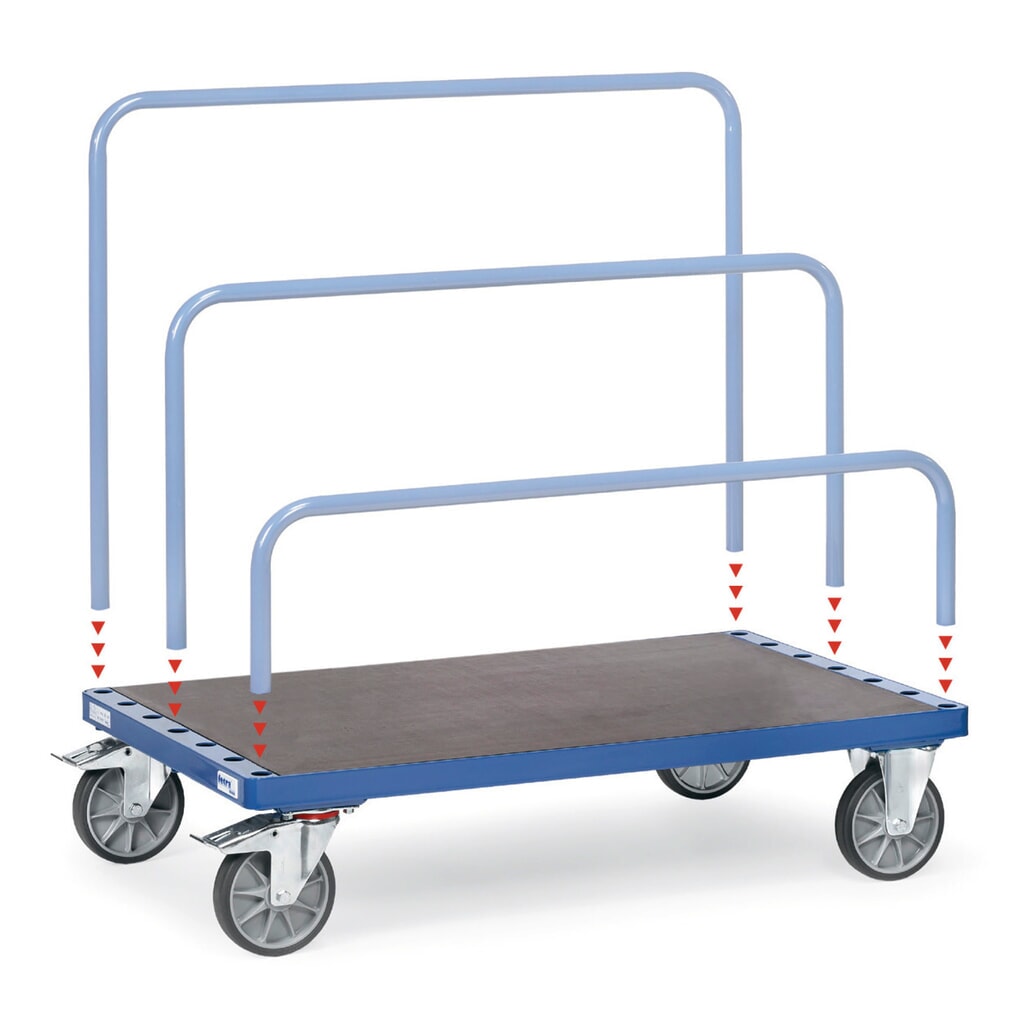 Platenwagen fetra®, zonder beugel, laadvlak bxd 1.200 x 800 mm, draagvermogen 750 kg Product afbeelding: Platenwagen fetra®, zonder beugel, laadvlak bxd 1.200 x 800 mm, draagvermogen 750 kg