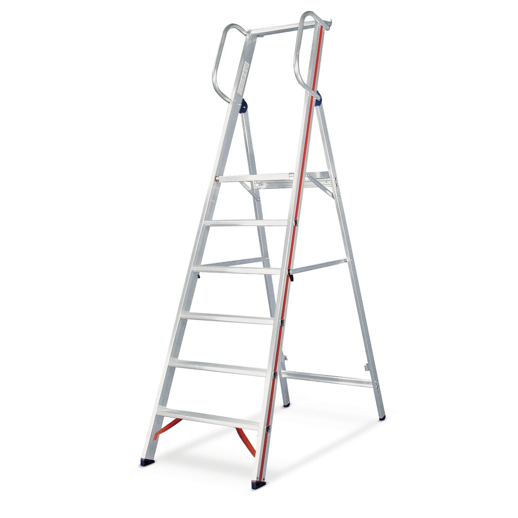 Platformladder HYMER, inklapbaar, stahoogte 0,95 m Product afbeelding: Platformladder HYMER, inklapbaar, stahoogte 0,95 m