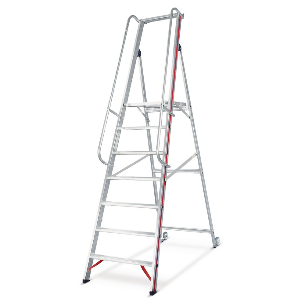 Product afbeelding: Platformladder HYMER met kantelwielen, stahoogte 1,40 m