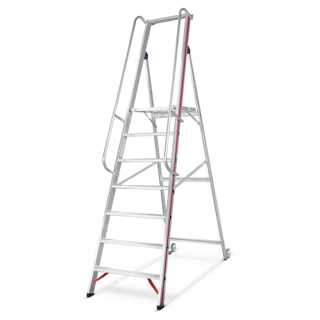 Productafbeelding nr. 1: Platformladder HYMER met kantelwielen, stahoogte 0,95 m
