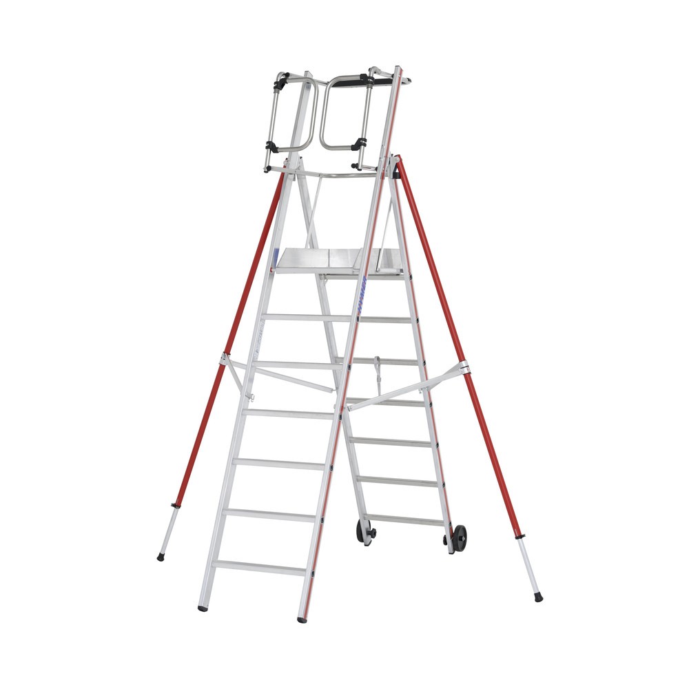 Product afbeelding: Platformladder HYMER, verrijdbaar en inklapbaar, stahoogte 1,63 m