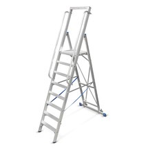 Productafbeelding nr. 1: Platformtrap KRAUSE® uit aluminium met groot staplatform, 6 treden