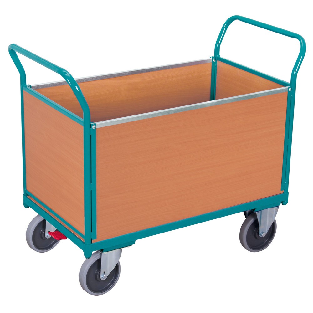 Product afbeelding: Platformwagen Ameise®, 4-zijdige houten wanden, laadoppervlak b x d 652 x 1.000 mm