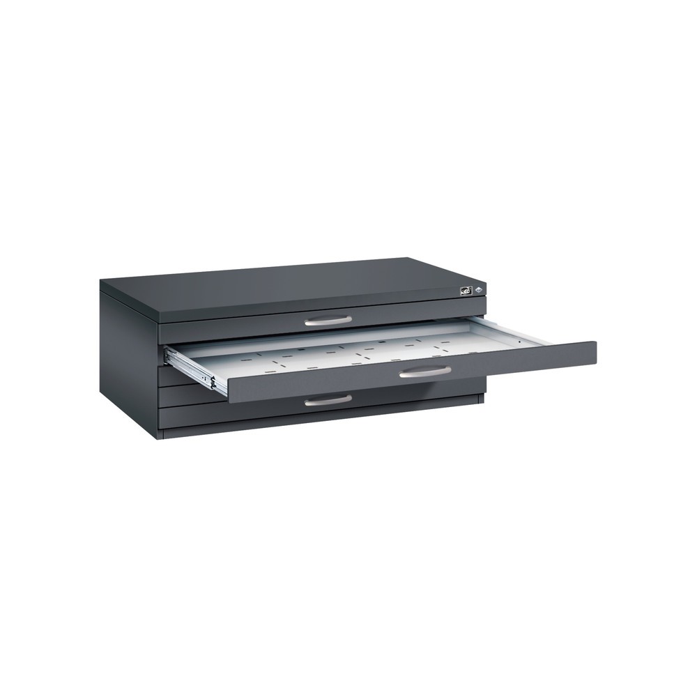 Productafbeelding nr. 4: Platte archiefkast C+P, 5 laden DIN A1, zwartgrijs
