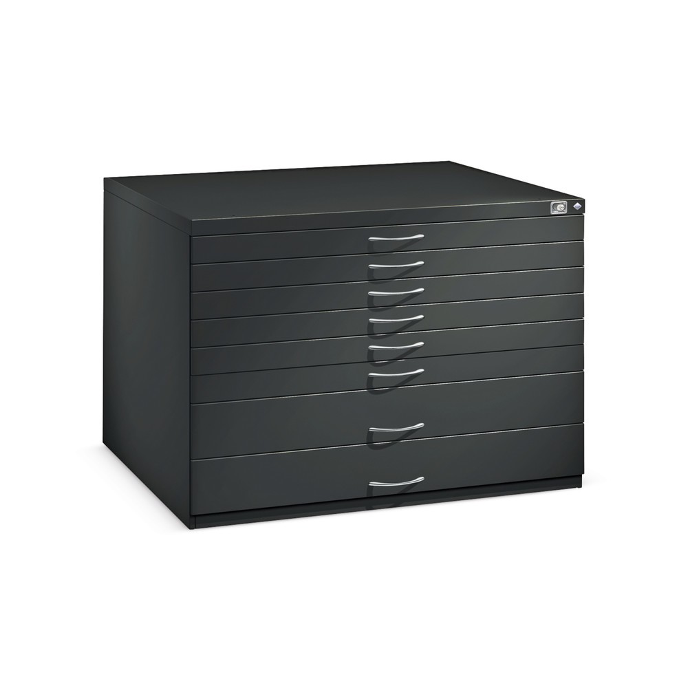 Productafbeelding nr. 2: Platte archiefkast C+P, 5 laden DIN A1, lichtgrijs