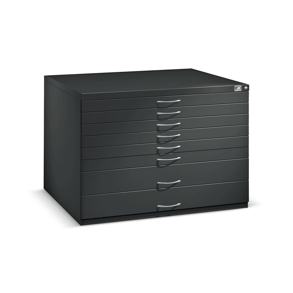 Productafbeelding nr. 2: Platte archiefkast C+P, 5 laden DIN A1, lichtgrijs