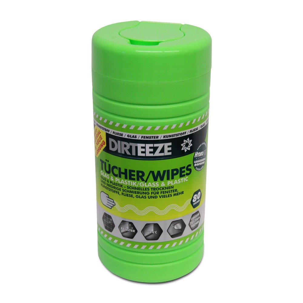 Product afbeelding: Poetsdoekjes voor glas, kunststof + keramiek, geïmpregneerd, HxB 250 x 200 mm, wit