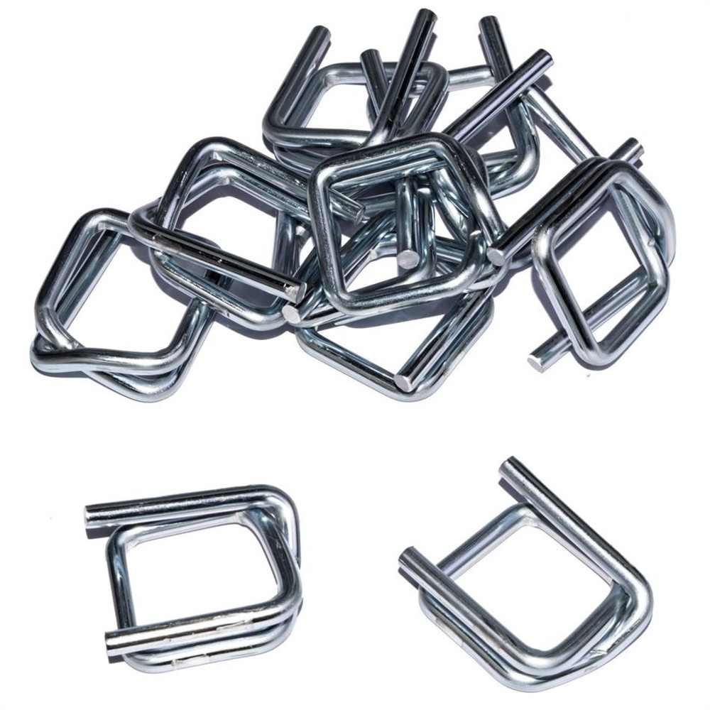 Product afbeelding: Metalen klemmen voor polyester textielband, verzinkt, voor bandbreedte 13 mm, 1.000 st/VE