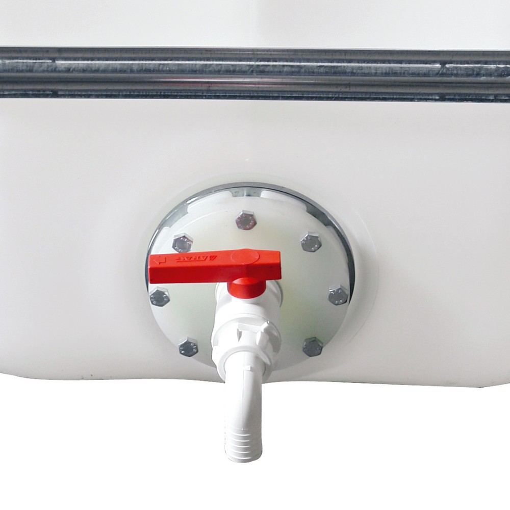 Product afbeelding: PE-kogelkraan voor ruimtebesparende tanks, schroefdraad ¼