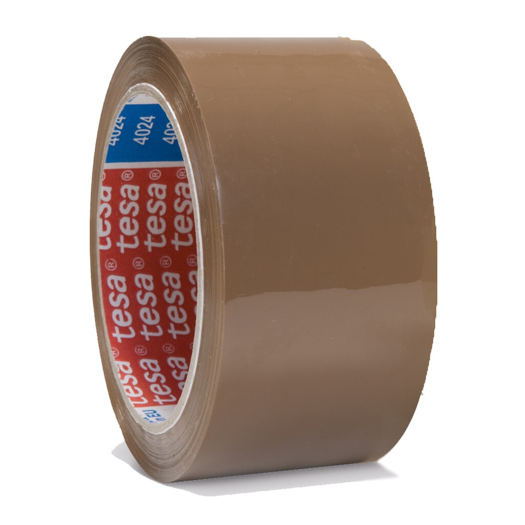 PP-tape tesa® 4024, bandbreedte 50 mm, bruin Product afbeelding: PP-tape tesa® 4024, bandbreedte 50 mm, bruin