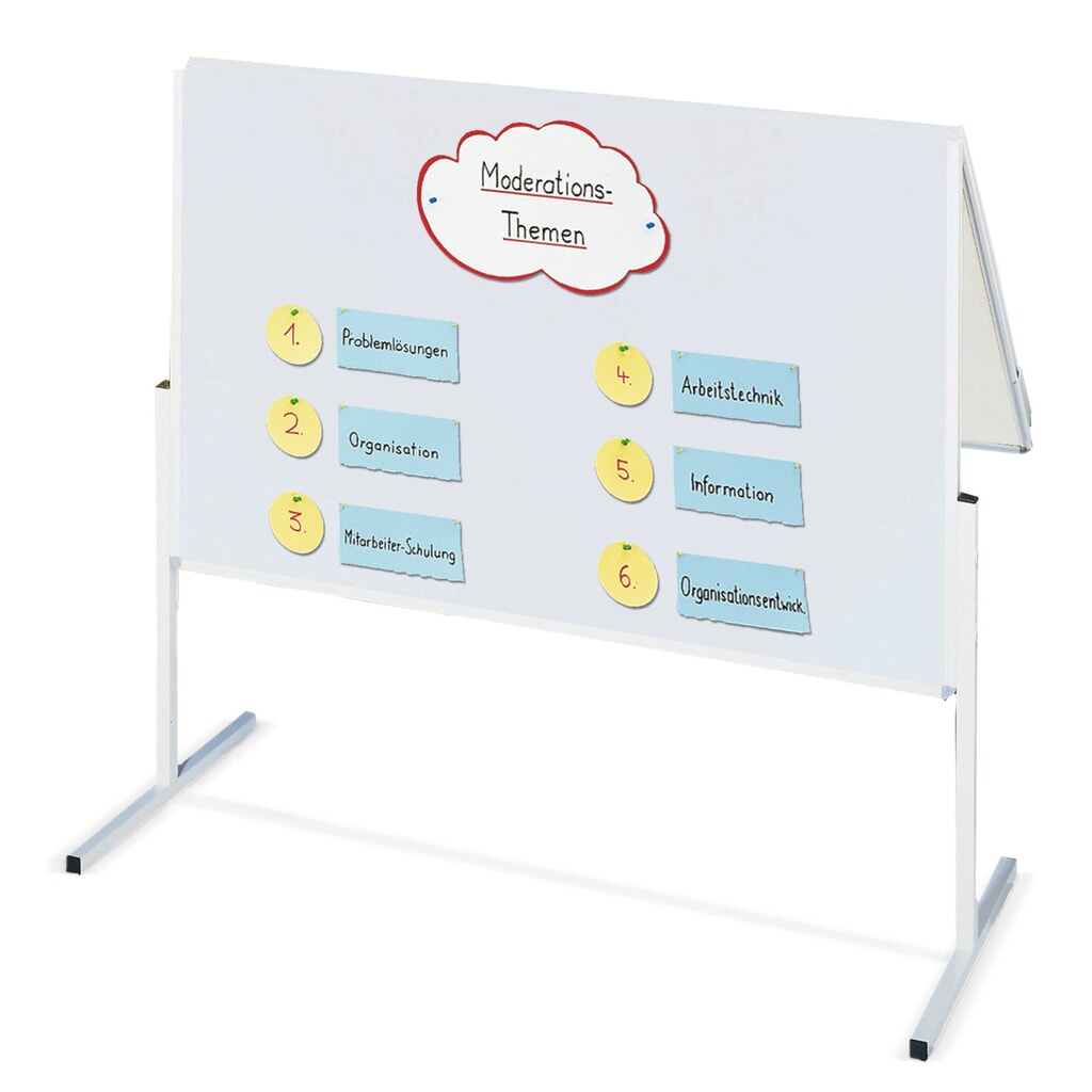 Product afbeelding: Presentatiebord FRANKEN, inklapbaar, vilt, blauw