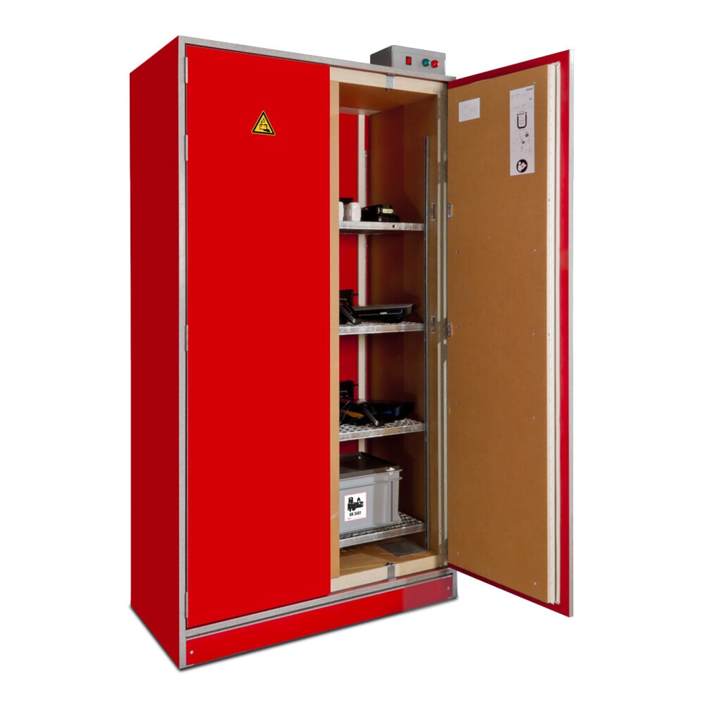 Productafbeelding nr. 6: PRIORIT Akku-Sicherheitsschrank für Lithium-Ionen Batterien PRIOCAB-Li EI90, 4 Lagerebenen, Belüftungssystem, Brandunterdrückungssystem