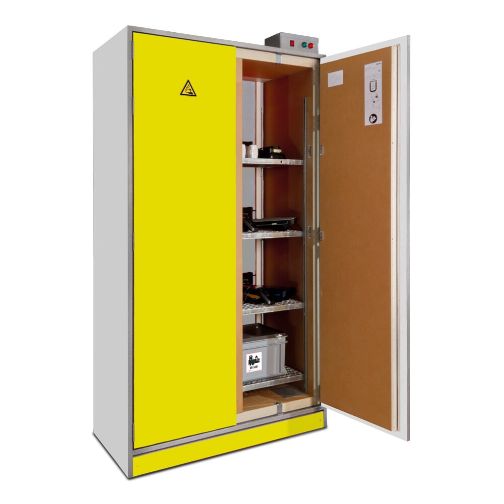 Productafbeelding nr. 7: PRIORIT Akku-Sicherheitsschrank für Lithium-Ionen Batterien PRIOCAB-Li EI90, 4 Lagerebenen, Belüftungssystem, Brandunterdrückungssystem