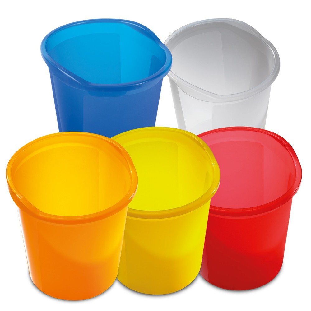 Papiermand helit BASIC, 13 liter, PP, wit Product afbeelding: Papiermand helit BASIC, 13 liter, PP, wit