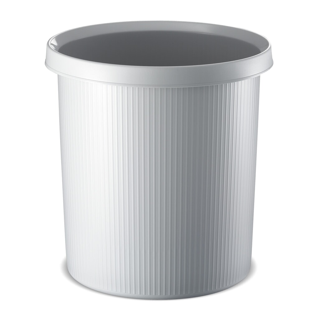 Papiermand helit Office, 30 liter, PE, grijs Product afbeelding: Papiermand helit Office, 30 liter, PE, grijs