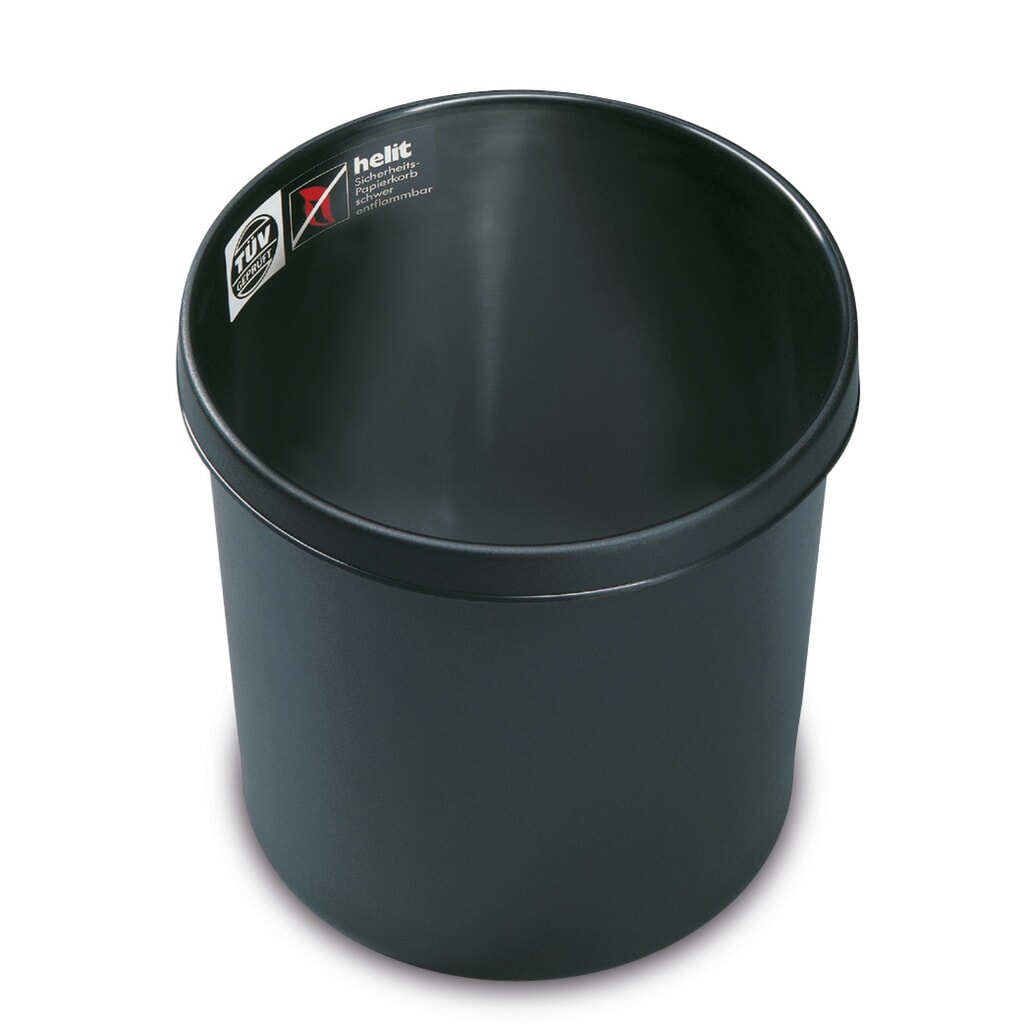 Papiermand helit, vlamremmend, 12 liter, PP Product afbeelding: Papiermand helit, vlamremmend, 12 liter, PP
