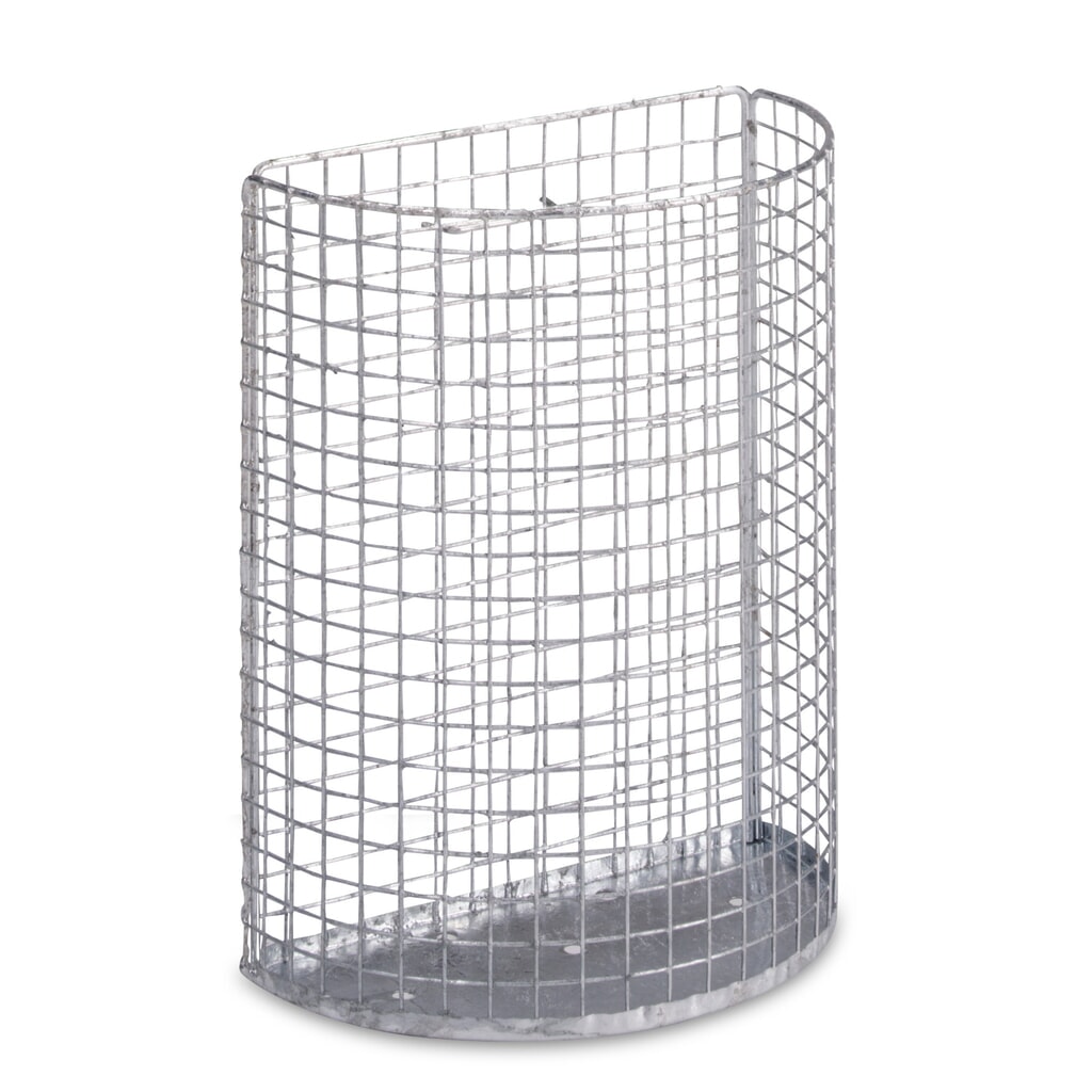 Product afbeelding: Afvalkorf van draadgaas, bodem van plaatstaal, 18 liter, thermisch verzinkt