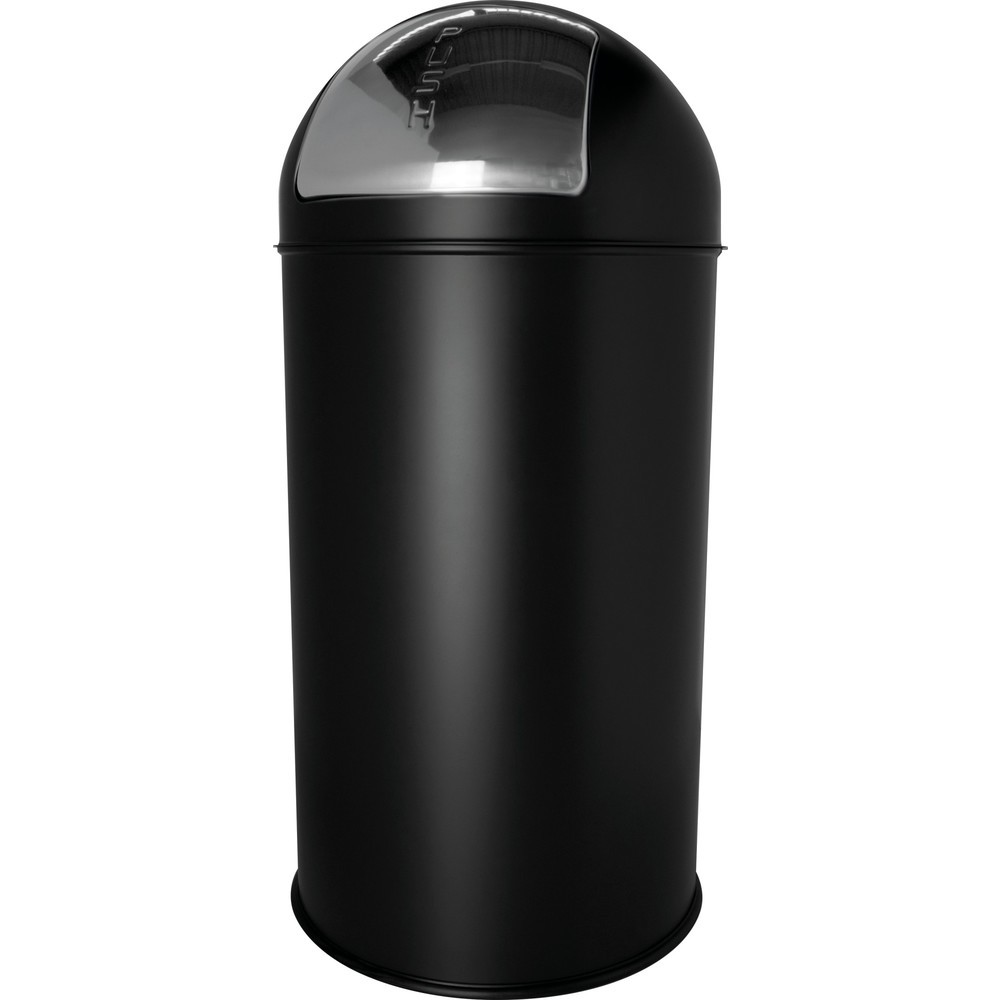 Productafbeelding nr. 1: helit Push-afvalbak "the dome", 50 liter, zwart