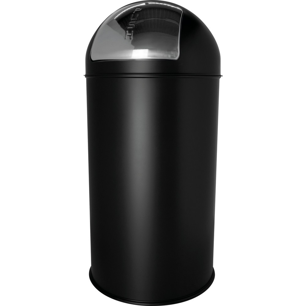 Productafbeelding nr. 1: helit Push-afvalbak "the dome", 30 liter, zwart
