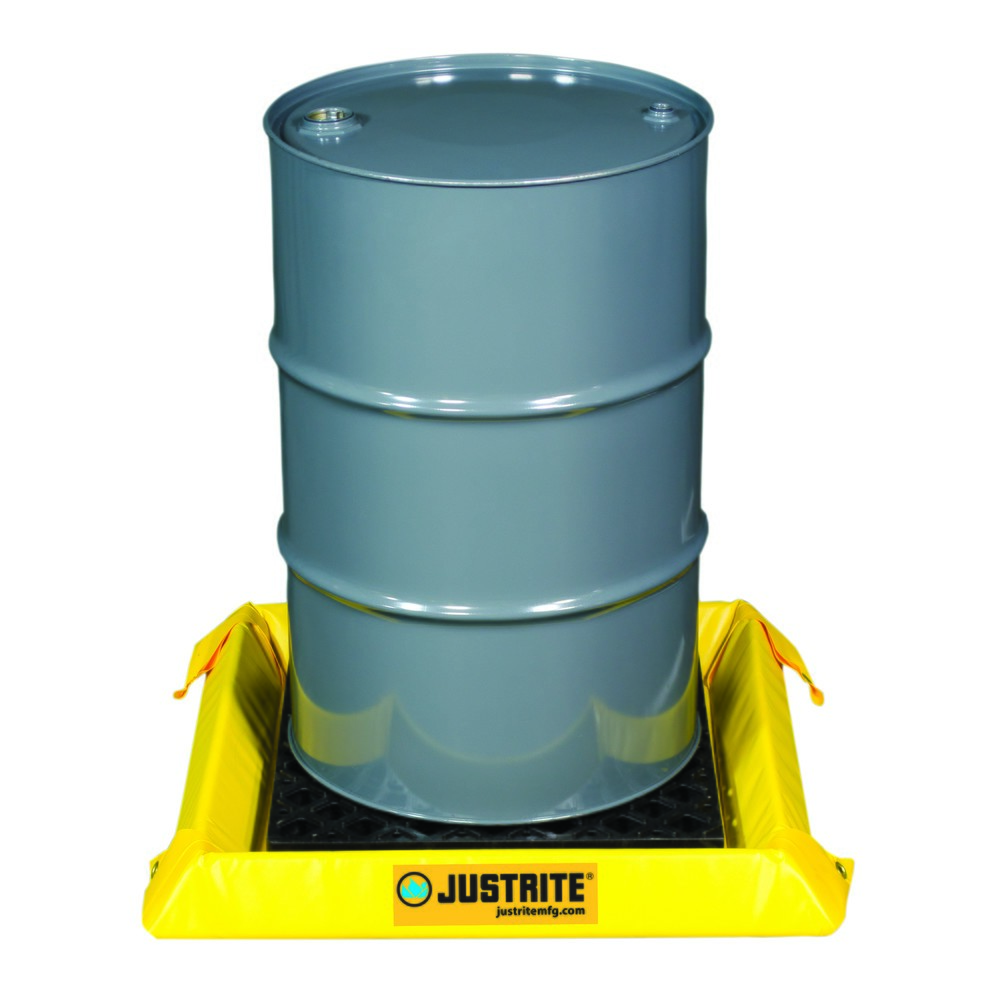Productafbeelding nr. 2: Pvc-vouwbak Justrite, wandhoogte 100 mm, binnenmaten 0,6 x 0,6 m, inhoud 38 l