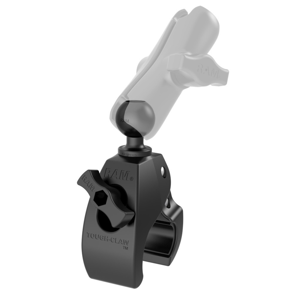 Productafbeelding nr. 2: RAM Mounts Tough-Claw klem (klein) met vastzetschroef, samengesteld materiaal, B-kogel (1 duim), in polyzak